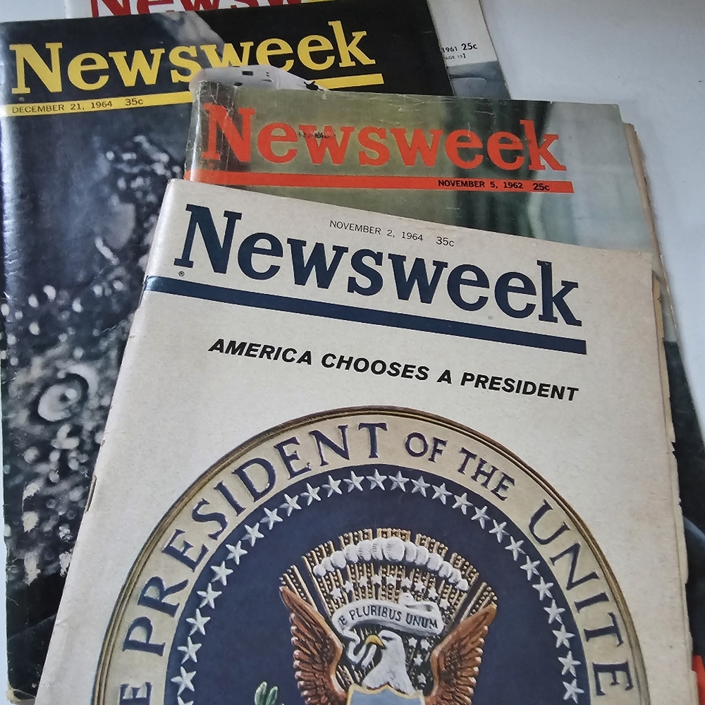 Vintage Newsweek magazine collectors American 1960s